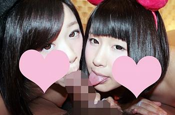 援交女子校生 小遣いほしさにフェラ、Hする2人の女子../DMS-NET