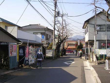 多摩産材の裾野 春の武蔵増戸駅 -