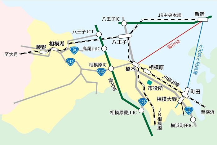 相模原市 ３市連携が国事業に 八王子・町田と圏域調査