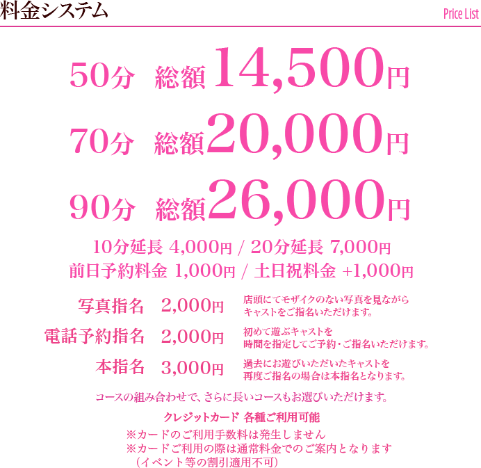 吉原高級ソープ 【ルピナス】スマホ料金・アクセスページ