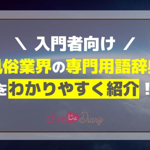 風俗用語＆隠語辞典】知っておきたい風俗業界の言葉・エロ用語まとめ - バニラボ