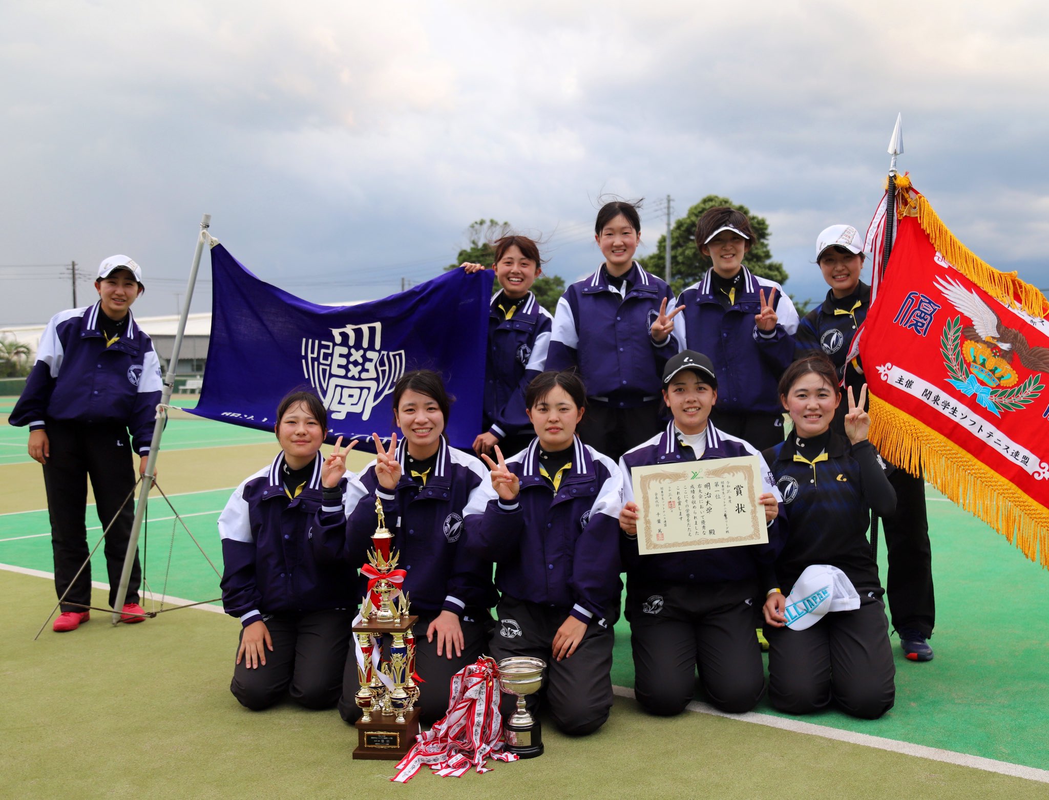 ソフトテニス部】宮下こころ選手が全日本選手権大会で優勝しました | Meiji NOW