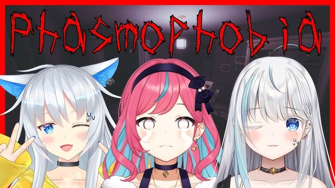 【Phasmophobia】話題の極限の恐怖と謎解きホラゲーを美少女三人がイク【響歌音/夜白藍/愛尾セナ/Vtuber/HP/Vメゾン】