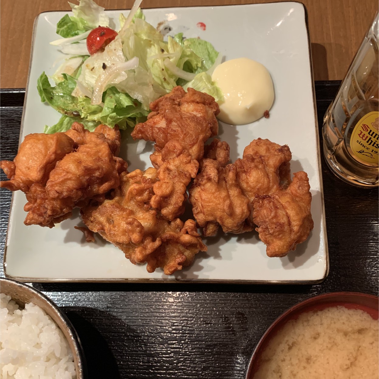 飯田橋『鳥羽』で宮崎県産森林鶏のから揚げ４コ定食＠950円 | 窓をあけてごらん