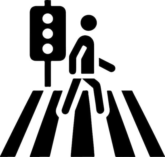 minimal Crosswalk icon