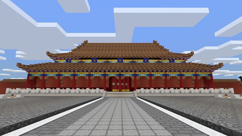 Kung Fu Town in Minecraft